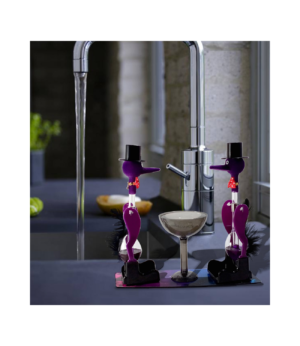 MANGO PIE Galaxy Drinking Bird Purple — drinking bird (crystal bird) science toy by Mango Pie