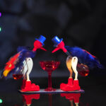 MANGO PIE Rangoli Drinking Bird Royal Blue