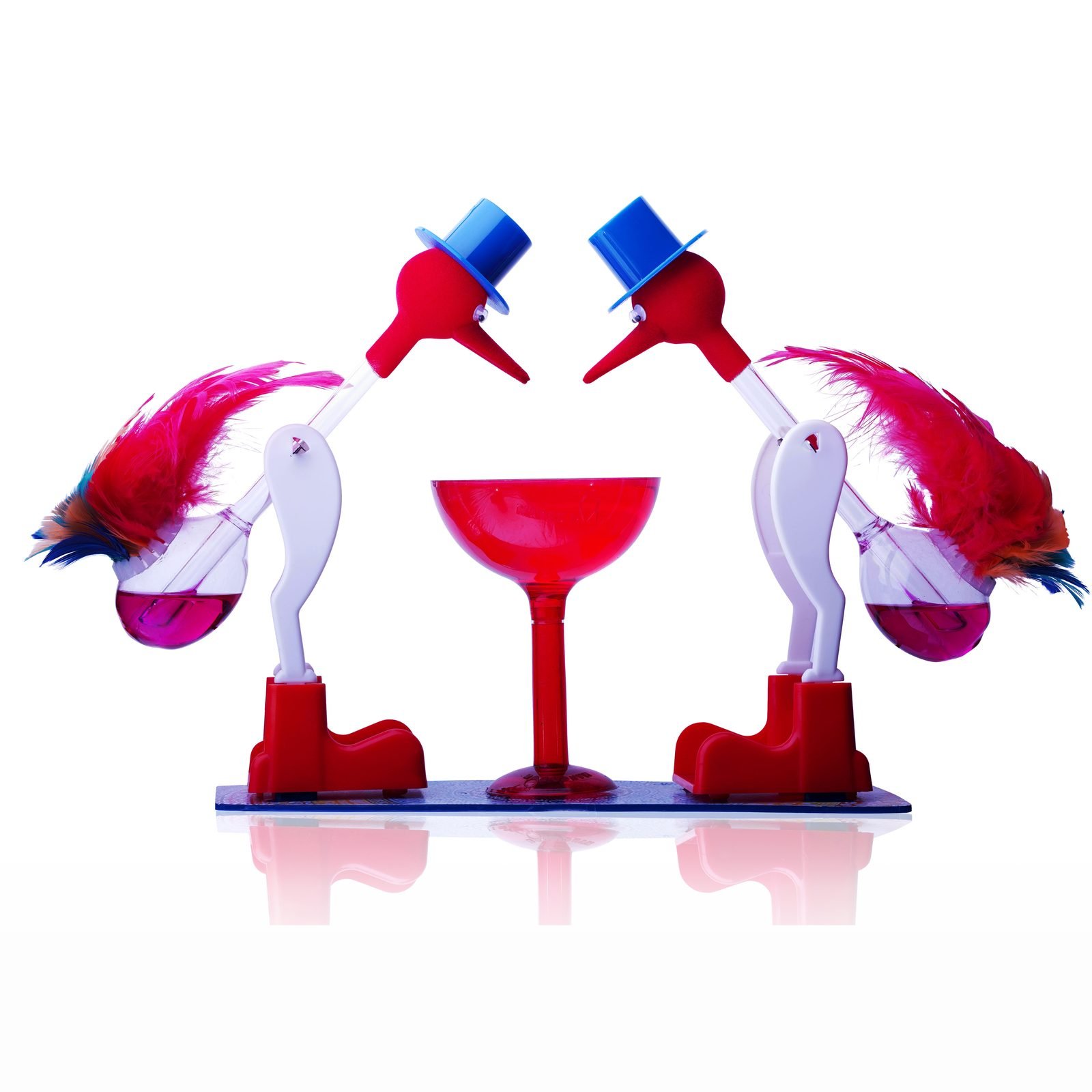 MANGO PIE Rangoli Drinking Bird RED Yellow Green